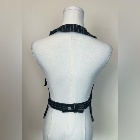 Zara Black and White Striped Halter Top - Picture 14 of 14